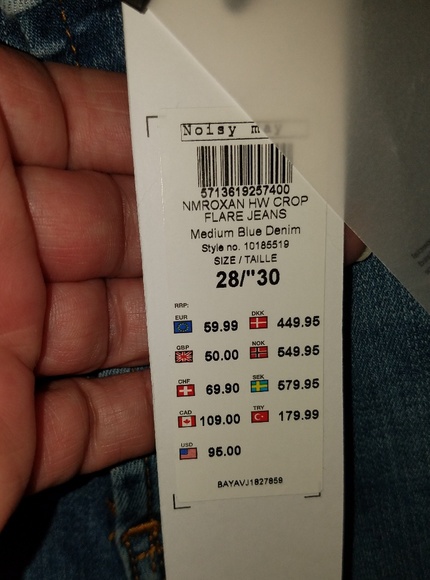 SALE 7 FOR $20 Nwt Noisy May Be Noisy Be Nice Jeans sz28x30 - Picture 4 of 6